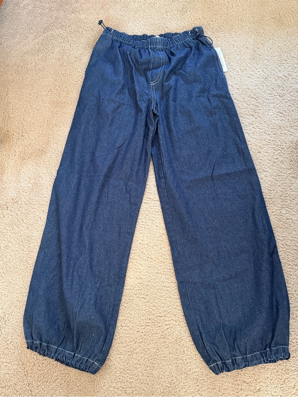 BCNU Women's Wide Leg Jeans - Dark Blue Size 26 inseam 29 nwt
